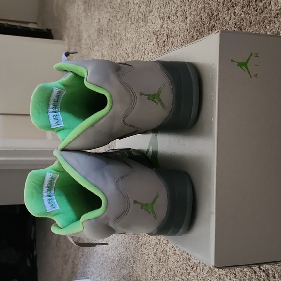 Jordan retro bean green size 8.5 green and gray - Picture 2 of 4
